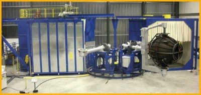 Multi arm rotational moulding machine