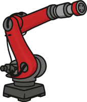 Six axis robots icon