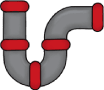 Bulk conveying system pipework