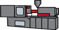 Hybrid drive moulding machines