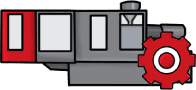 Injection moulding machine servicing icon
